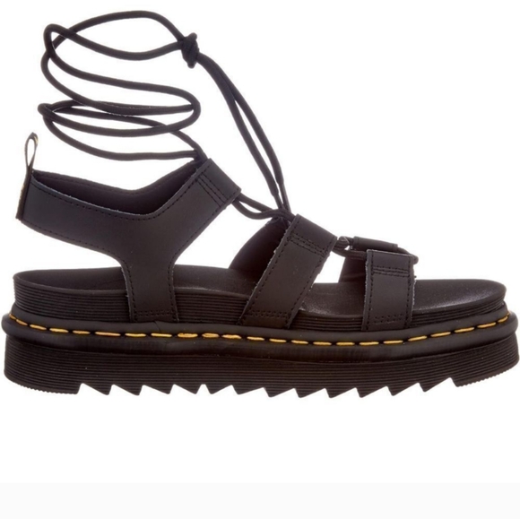 DR.MARTENS NARTILLA WOMENS LEATHER GLADIATOR SANDALS - Picture 6 of 9